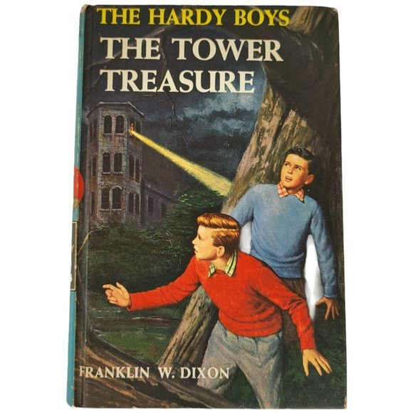 The Tower Treasure Hardy Boys Mystery Series Book HB # 1 Franklin Dixon 1959 VTG - Picture 1 of 16